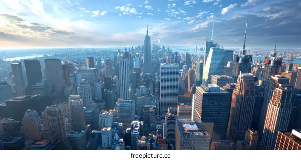 Iconic New York City Skyline: A Breathtaking View