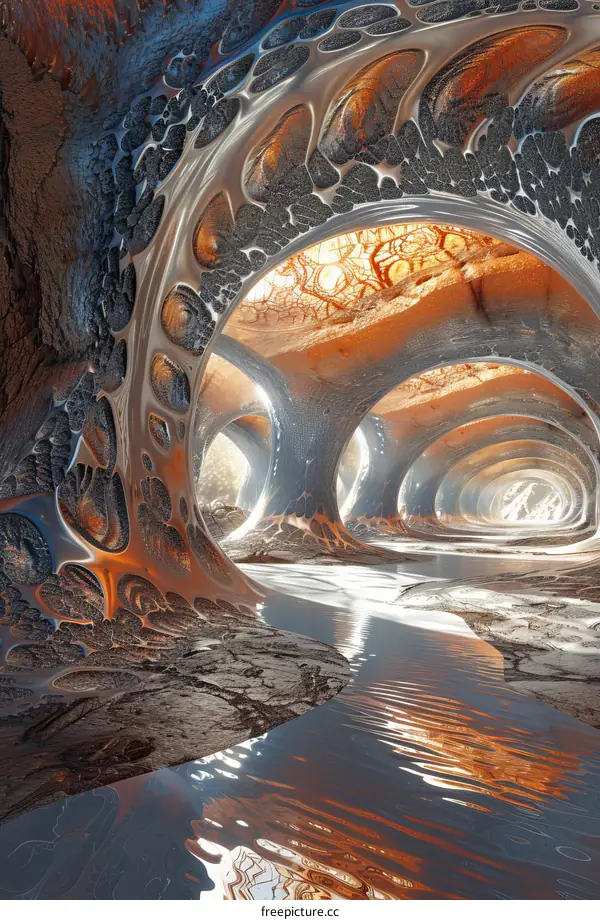 Surreal Organic Architecture of Alien World