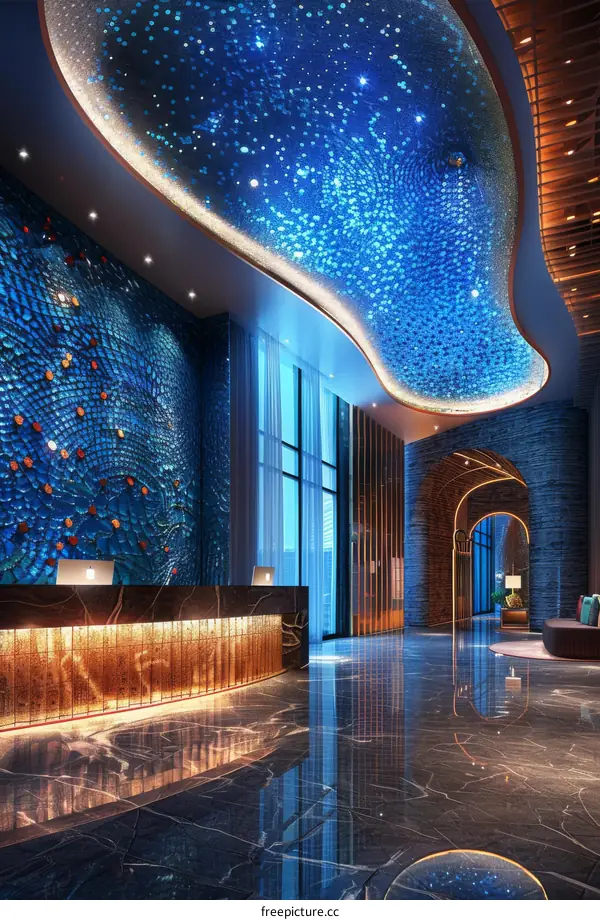 Luxury Hotel Lobby with Exquisite Interior Design