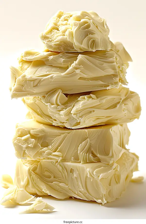Stack of White Chocolate Chunks