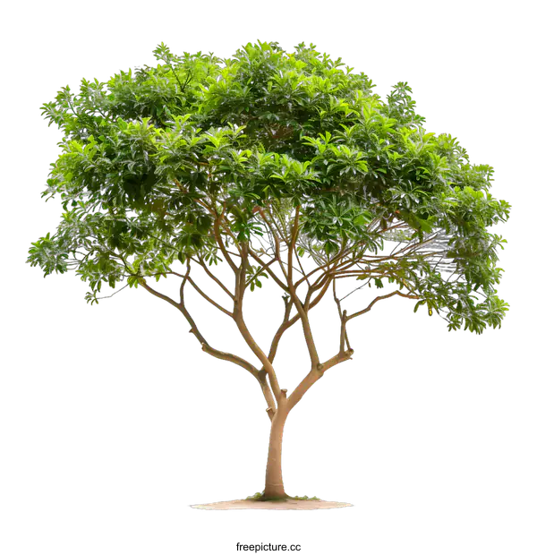 [Transparent Background PNG]Green Tree Isolated on White Background