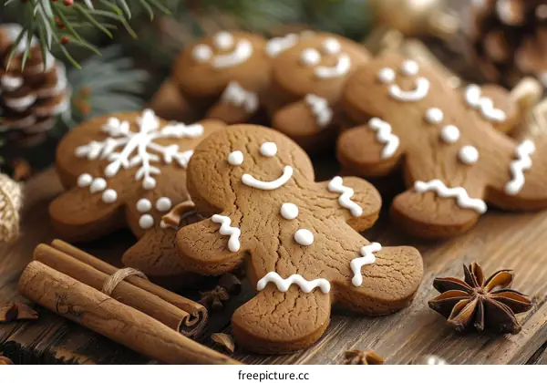Gingerbread man cookies for Christmas