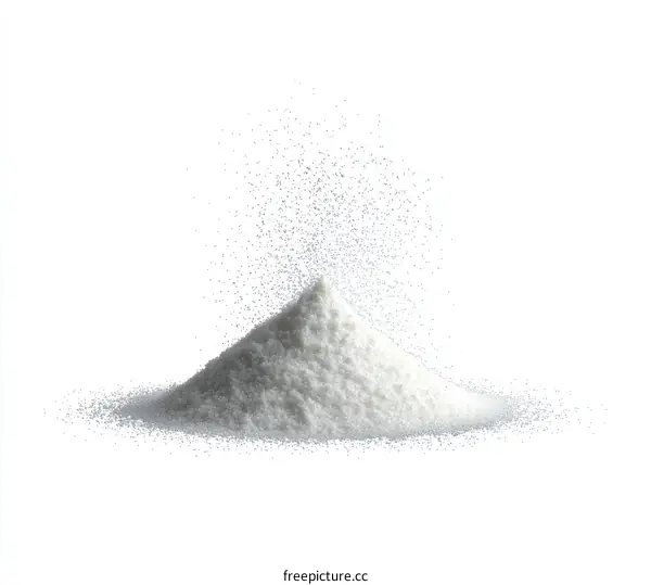 White Powder Pile with Splash Effect