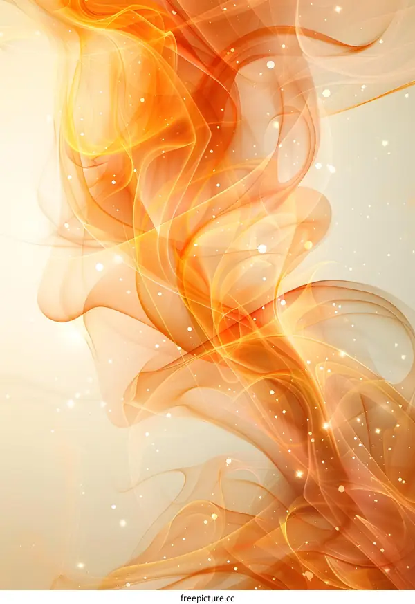 Abstract orange smoke background
