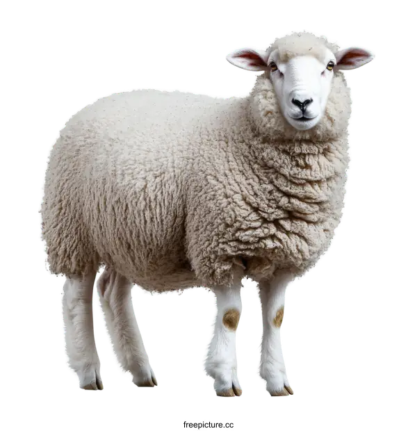 [Transparent Background PNG]A Sheep in Profile