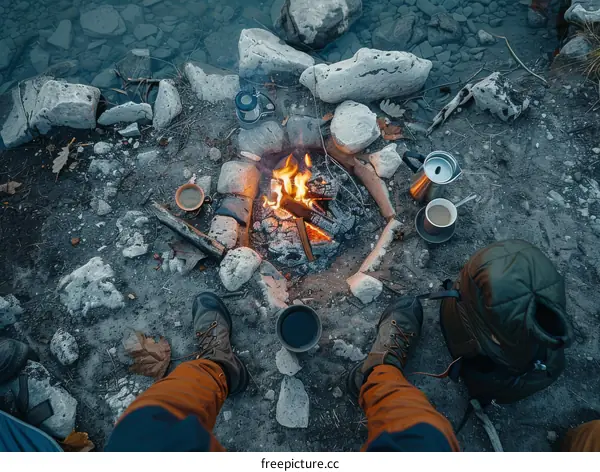 Making coffee in the wild