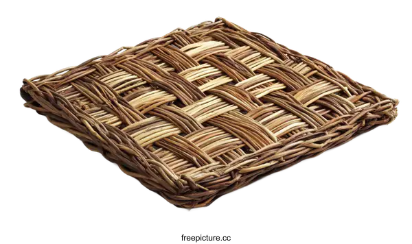 [Transparent Background PNG]Hand-Woven Rectangular Placemat