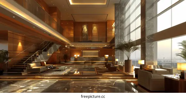 Luxury Hotel Lobby Interior Design