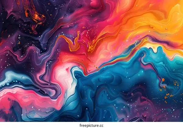 Colorful abstract painting