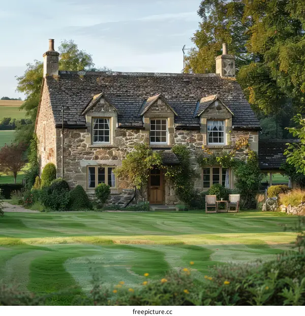 Stone Cottage in the English Countryside