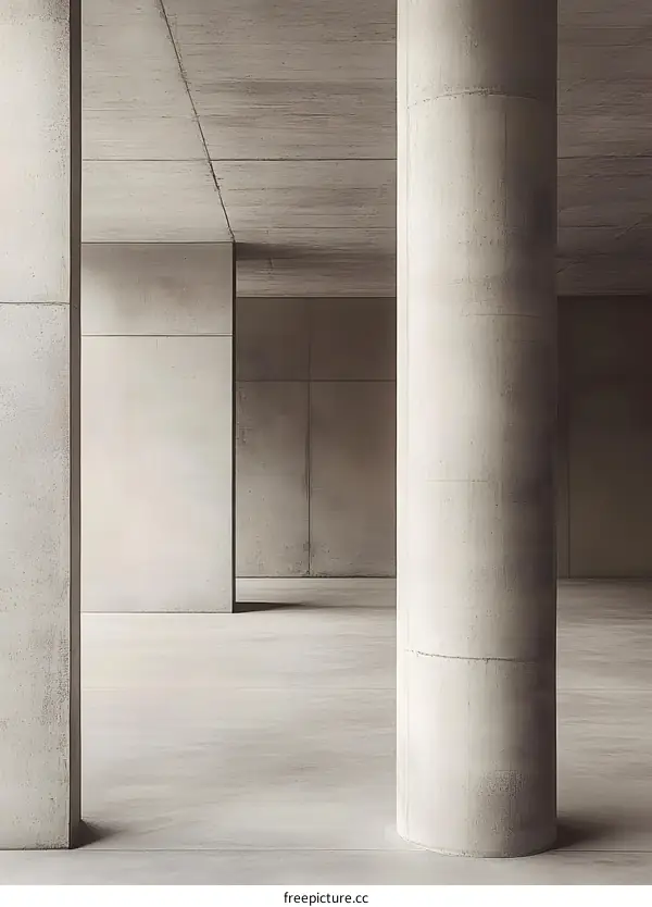 Minimalist Concrete Architecture Interior Design
