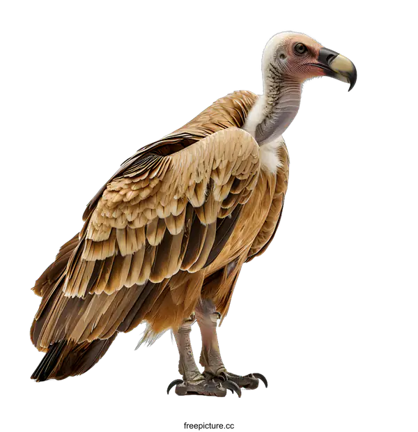 [Transparent Background PNG]Griffon Vulture on White Background