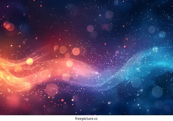 4K red and blue wave dynamic wallpaper