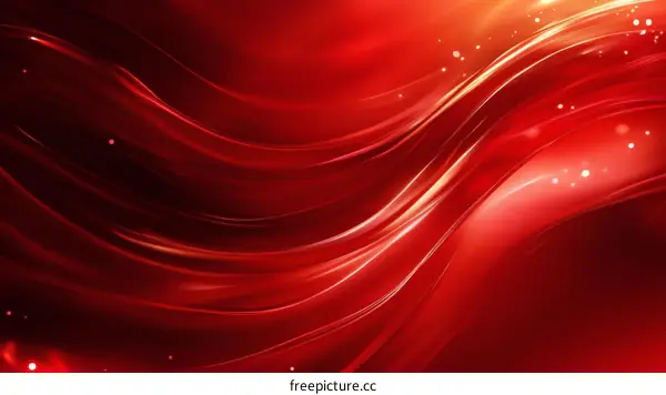 Abstract Red Liquid Flowing Background Design
