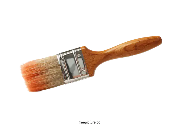 [Transparent Background PNG]Close-up of a Paintbrush on White Background