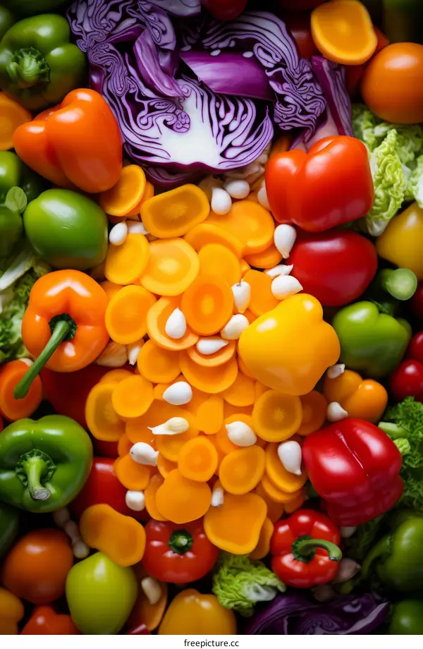 Vibrant Vegetable Medley: An Array of Fresh Produce