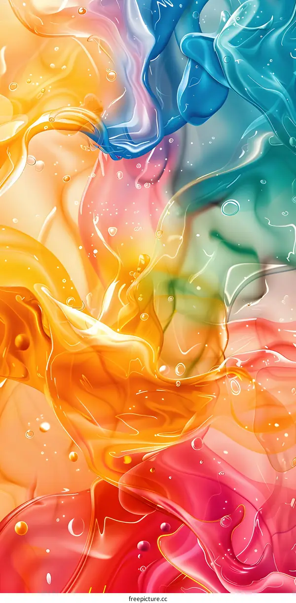 Colorful abstract painting