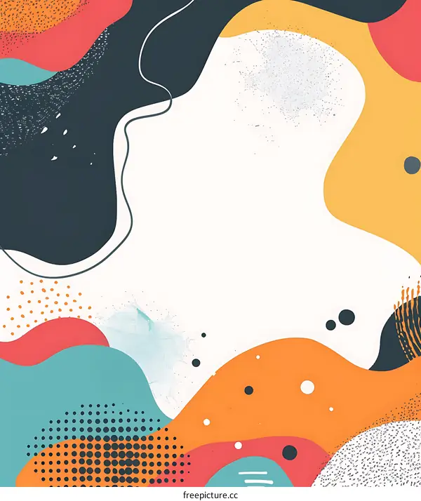 Abstract Colorful Shapes Background Illustration