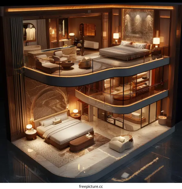 Luxury Duplex Suite Interior Design