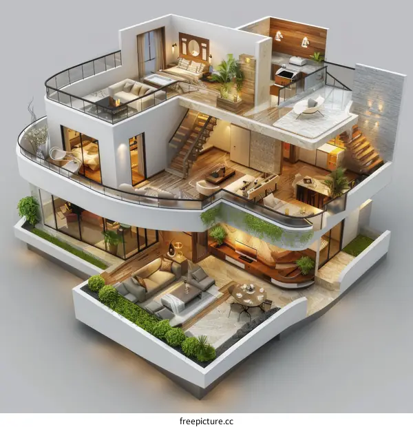 Modern House Interior Design Renderings