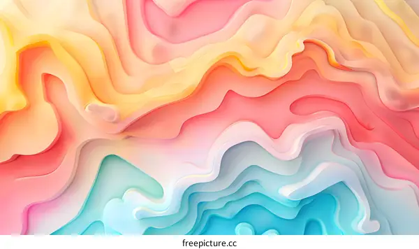 Abstract Colorful Wavy Background Design