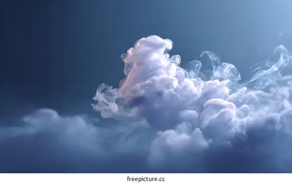 Abstract Ink Cloud Formation