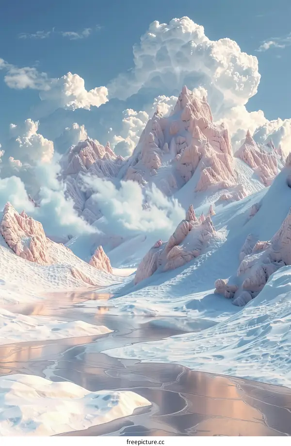 Majestic Glacier Snow Mountain