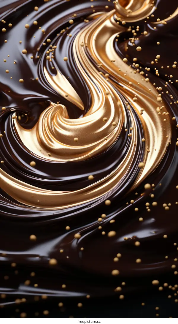 Golden Chocolate Swirls