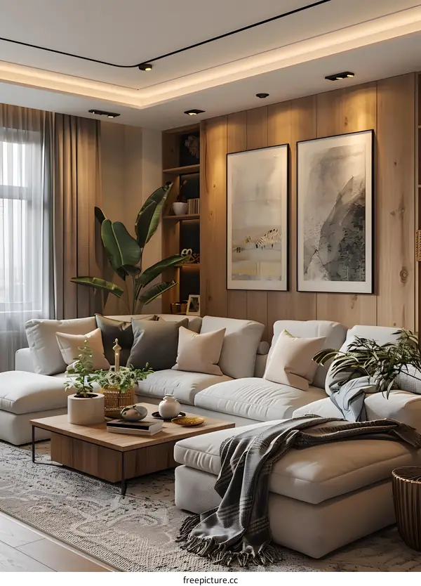 Modern minimalist living room