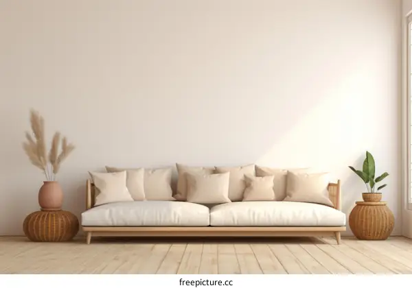 Bright and Airy Living Room With Comfy Couch