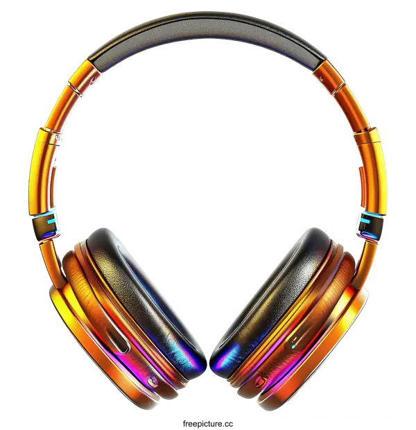 [Transparent Background PNG]Colorful Modern Headphones Design