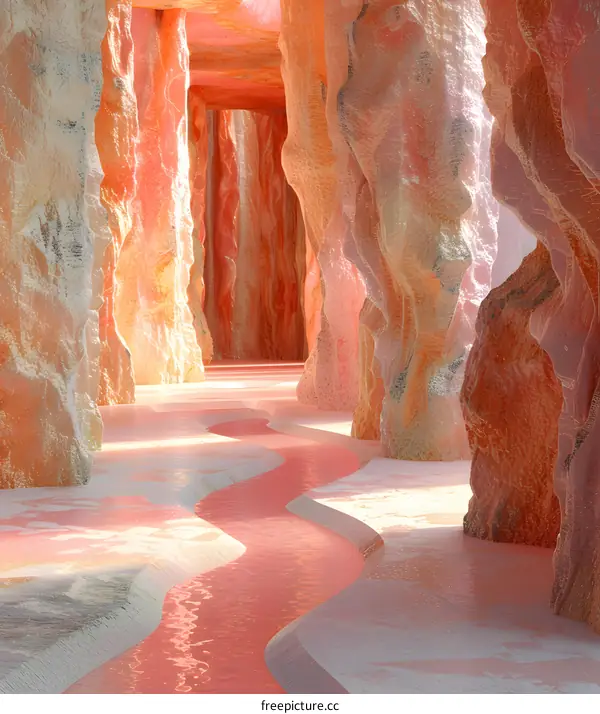 Pink Surrealistic Cave