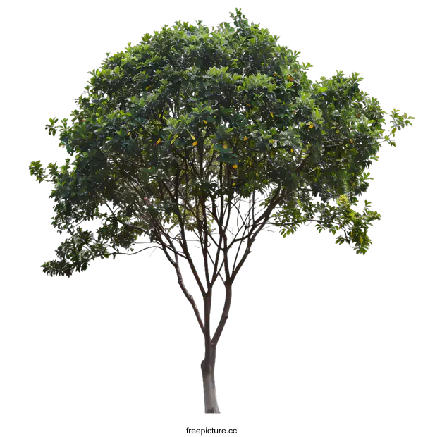 [Transparent Background PNG]Green Tree Isolated on White Background