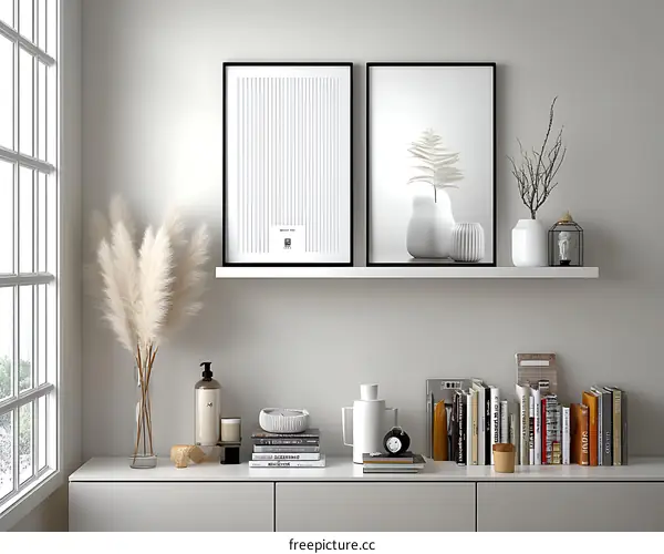 Modern Minimalist Home Decor Shelf Display