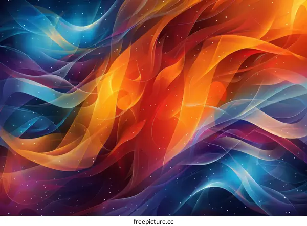 Dynamic Flowing Abstract Art