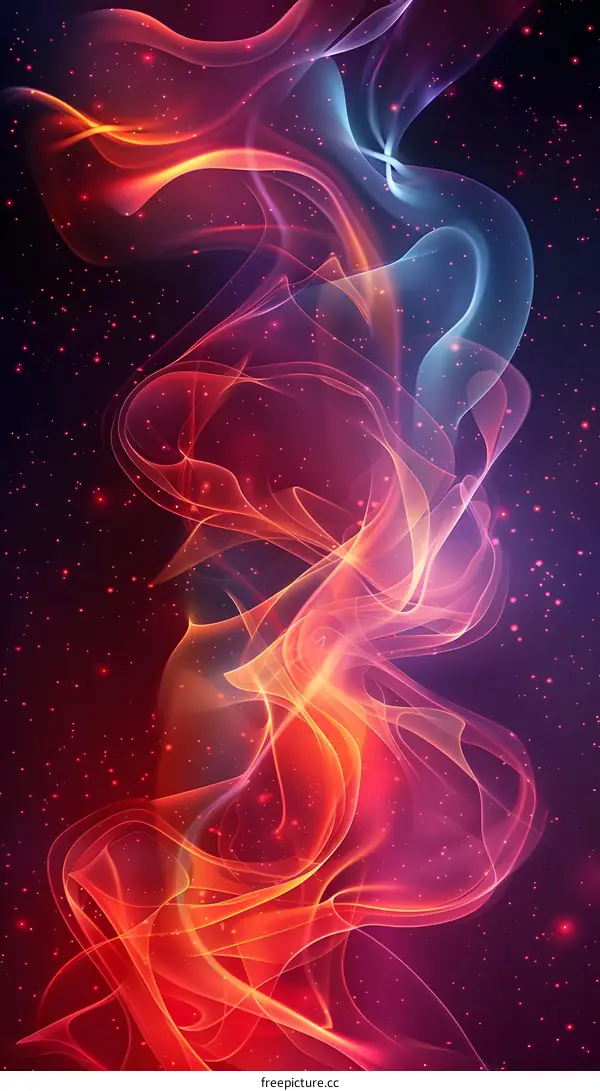 Abstract colorful smoke