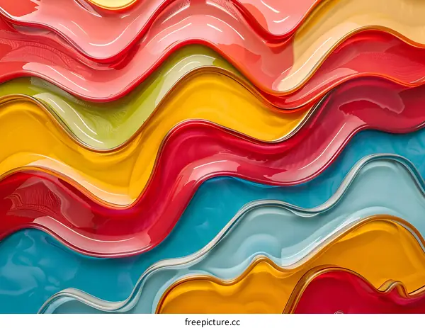 Colorful wavy background