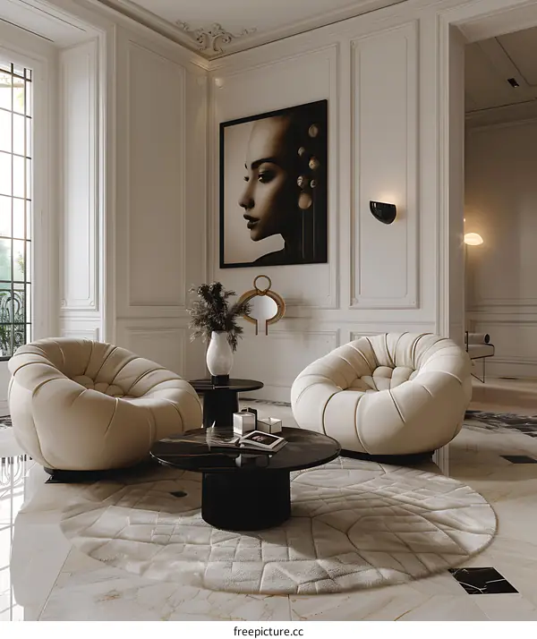 Modern minimalist living room