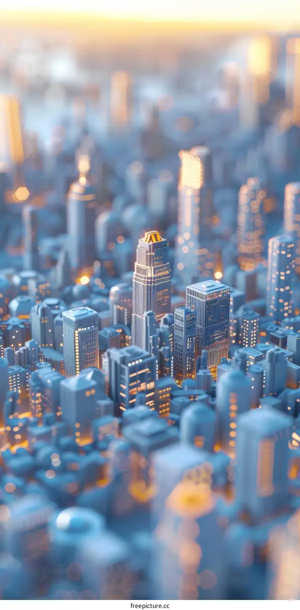 Futuristic Cityscape Illustration