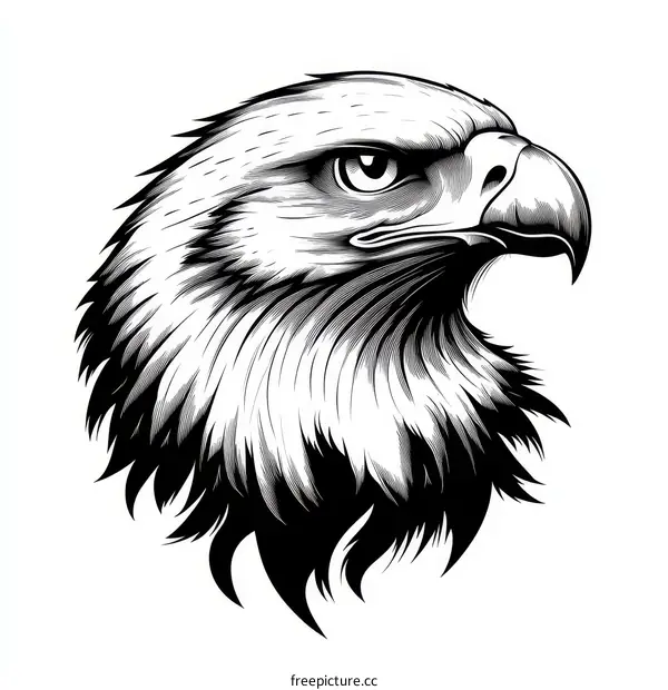 Majestic Eagle Head Illustration