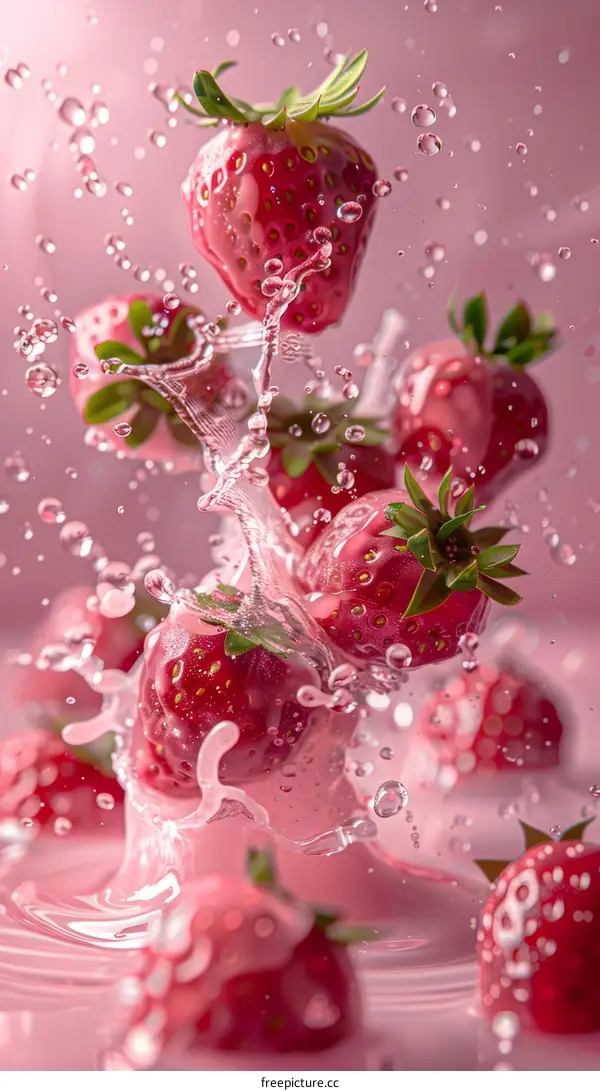 Pink and Sweet Strawberries