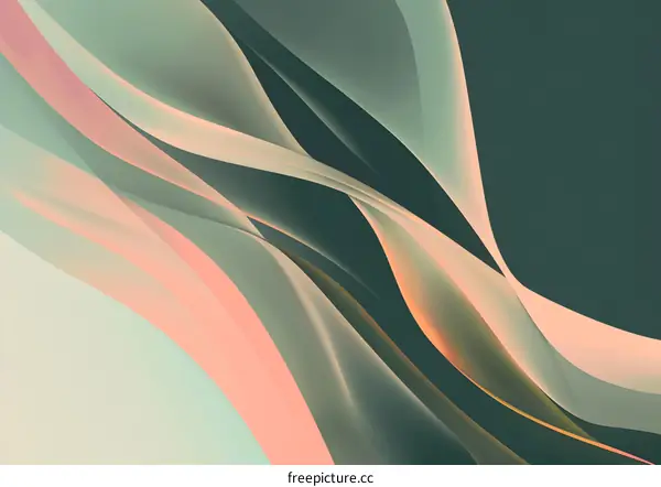 Abstract Background With Smooth Wavy Lines