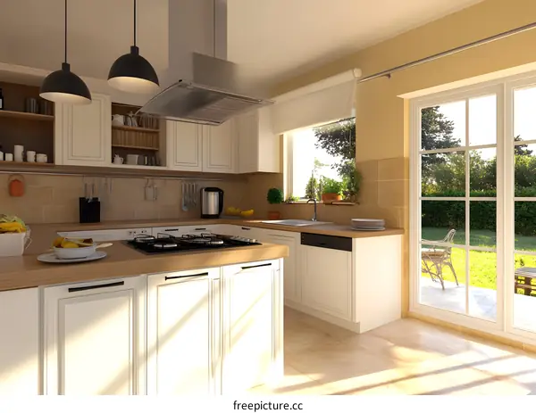 Modern Kitchen Design With White Cabinets And Stainless Steel Appliances