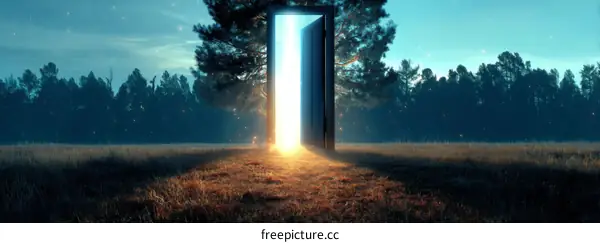Mystical Open Doorway to a New Beginning