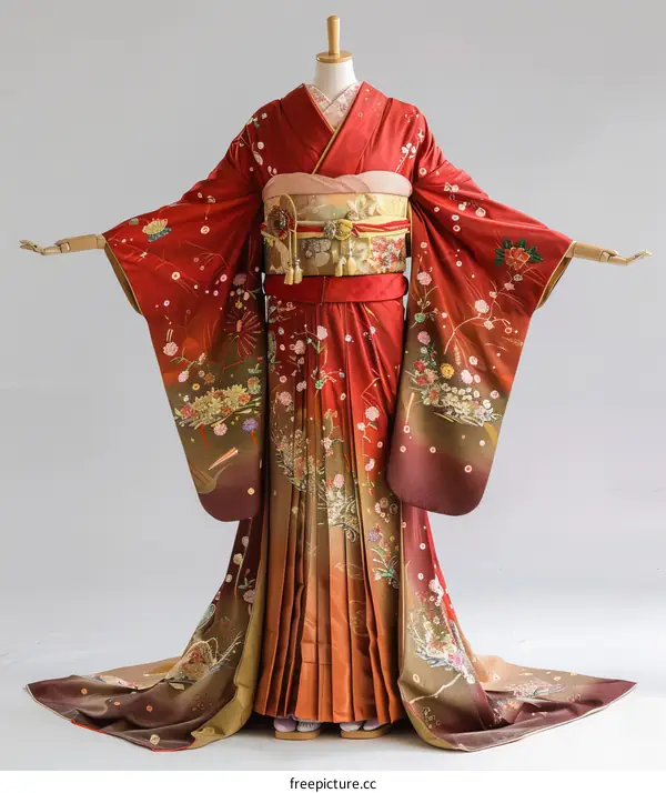 Japanese bride wearing a traditional kimono