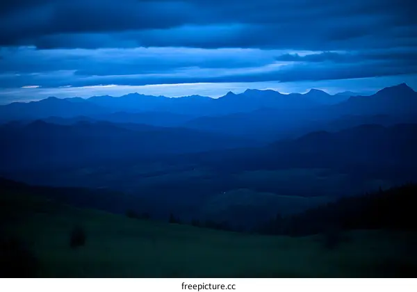 Blue Mountains Landscape at Dusk