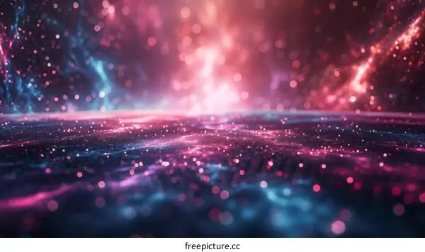 Pink and Blue Glitter Background: Abstract Sparkle Texture