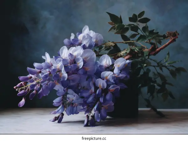Close-up of a Beautiful Wisteria Arrangement