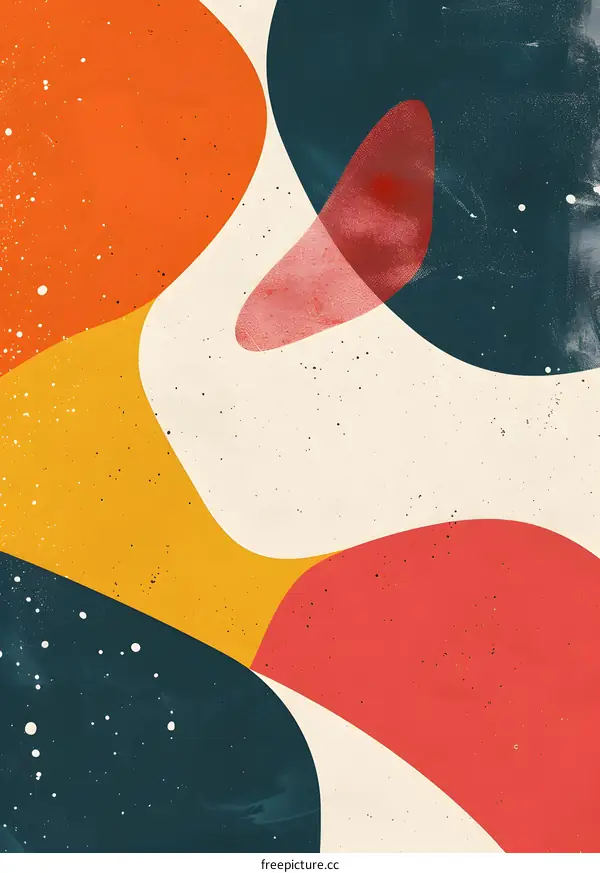 Abstract Colorful Shapes  Background Design