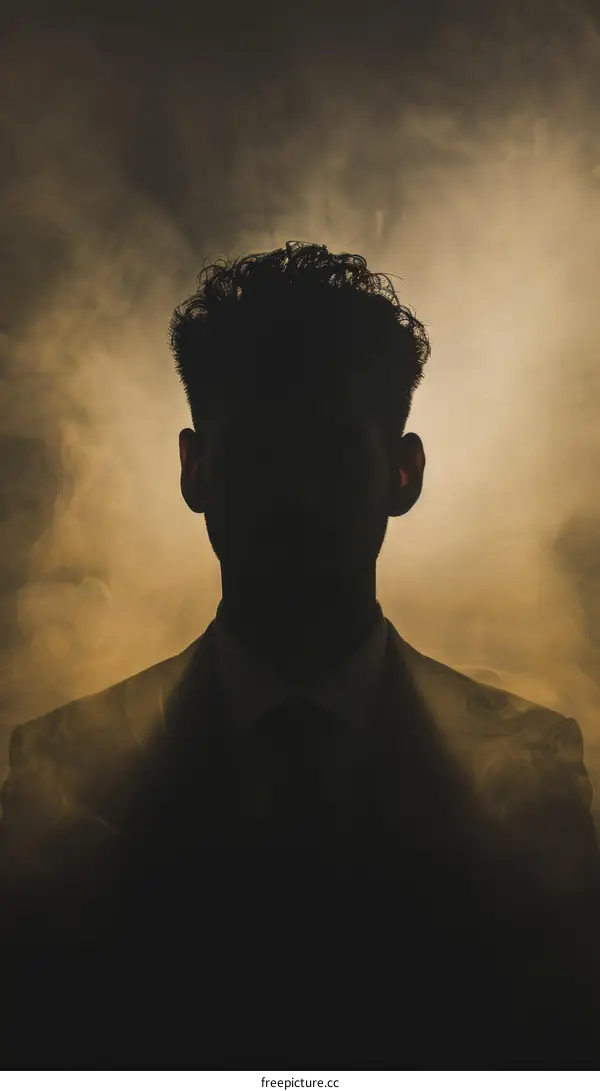 A Man Standing in the Fog